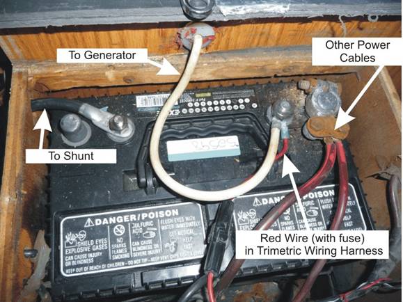 Red Rover Trimetric Installation rv 12 volt wire harness 